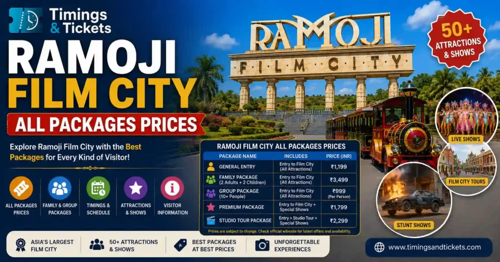 Ramoji Film City Ticket Price 2026: All Packages