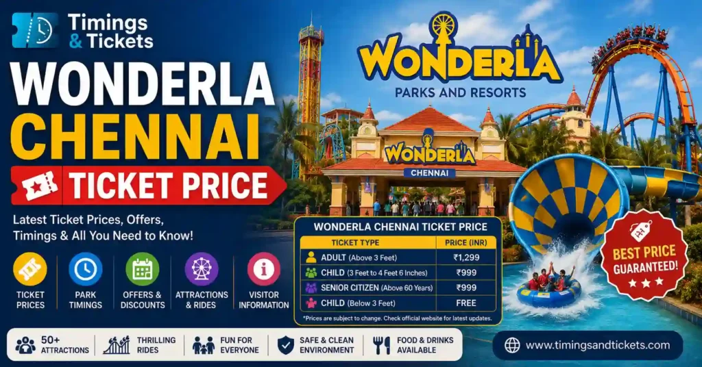 Wonderla Chennai Ticket Price
