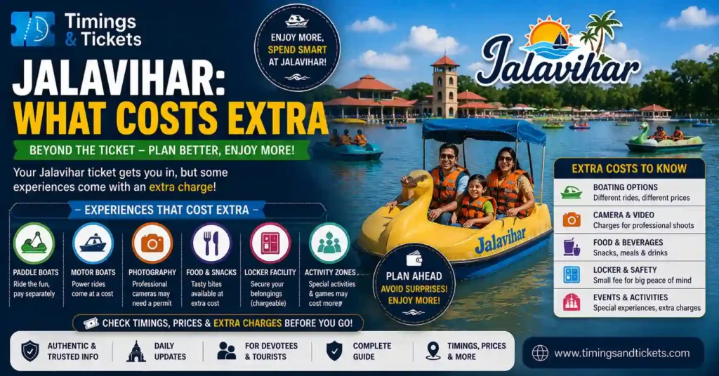 Jalavihar Ticket Price - What Costs Extra