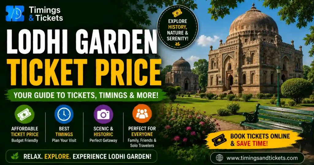 Lodhi Garden Ticket Price