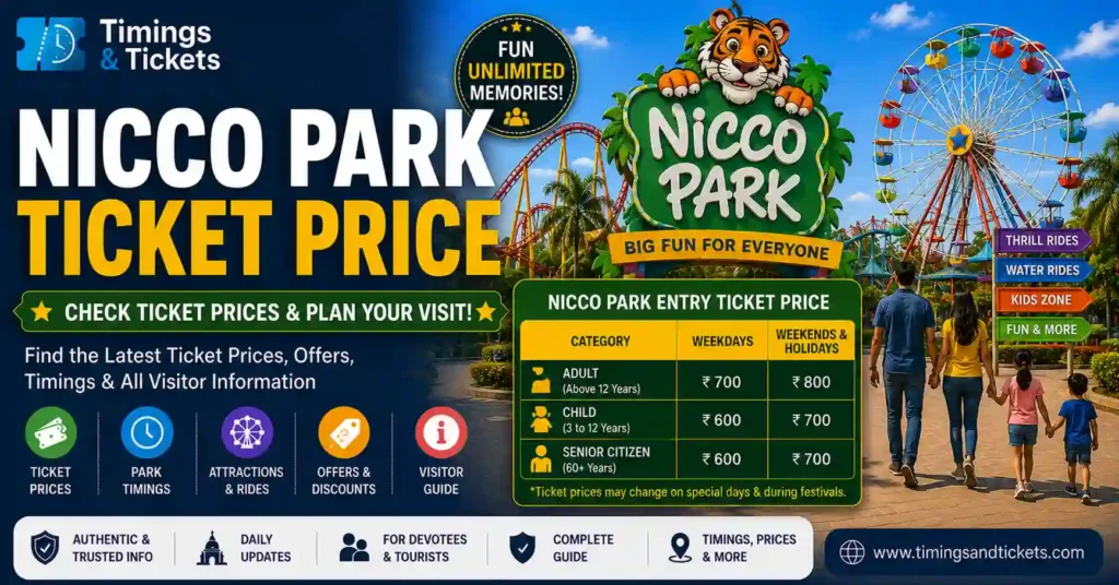 Nicco Park Ticket Price