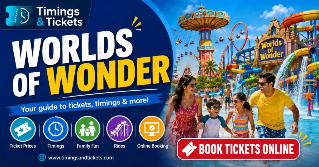 Worlds of Wonder Ticket Price, Timings, WOW Rides & More